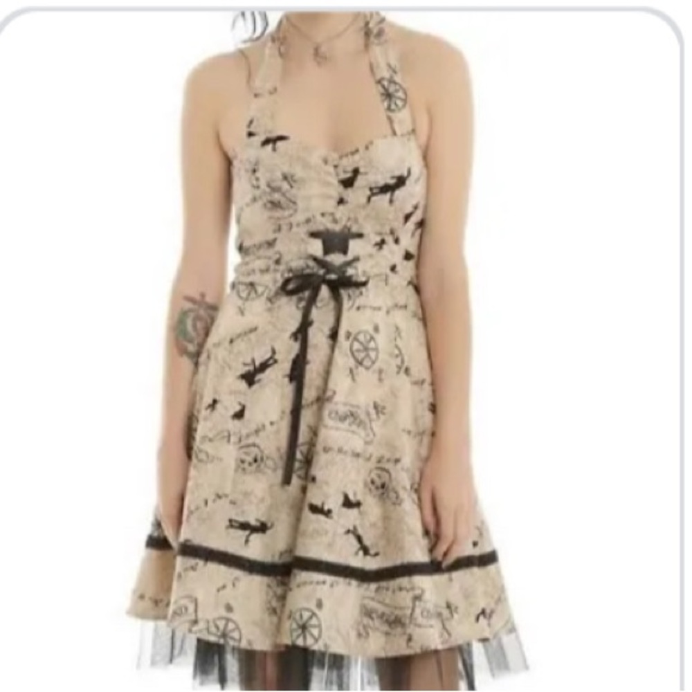 Disney Peter Pan Rockabilly Dress Whimsigoth Cosplay Tulle Corset Style Size SM